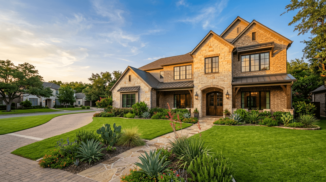 Finished window seal on a brick Austin home